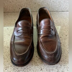 Men's Ralph Lauren Classic Leather Loafers in Brown size 10 1/2